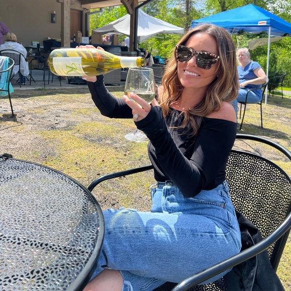 NORMA KAMALI Black off the shoulder top XXS - Picture 7 of 7